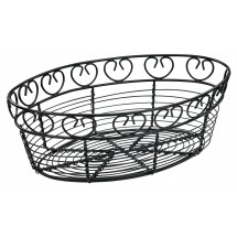 Winco WBKG-10O Oval Wire Bread/Fruit Basket 10&quot; x 6-1/2&quot; x 3&quot;