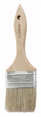 Winco WBR-25 Wide Flat Pastry Brush 2-1/2"