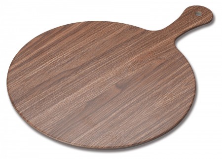 Winco WDM002-402 Ardesia Semone Melamine Round Platter, Wood 11-7/8"