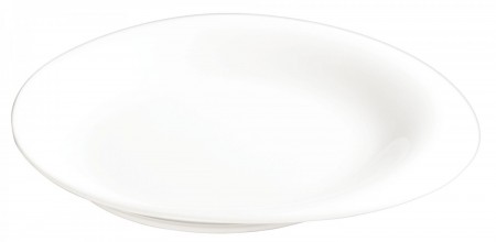 Winco WDP004-201 Ardesia Ocea Creamy White Porcelain Round Plate 8"