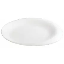 Winco WDP004-202 Ardesia Ocea Creamy White Porcelain Round Plate 10&quot;