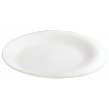 Winco WDP004-203 Ardesia Ocea Creamy White Porcelain Round Plate 12&quot;