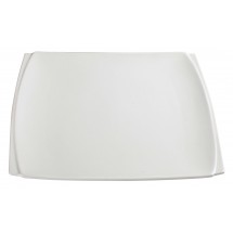 Winco WDP009-102 Ardesia Bettini Porcelain Bright White Square Plate 11&quot;