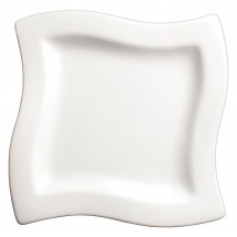 Winco WDP011-101 Ardesia Cramont Porcelain Bright White Square Plate 6&quot;