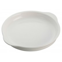 Winco WDP018-102 Ardesia Edessa Porcelain Bright White Round Dish 6-5/8&quot;