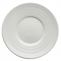 Winco WDP022-105 Ardesia Zendo Porcelain Bright White Round Plate 6-1/2&quot;