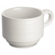 Winco WDP022-111 Ardesia Zendo Porcelain Bright White Coffee Cup 3-1/4&quot;