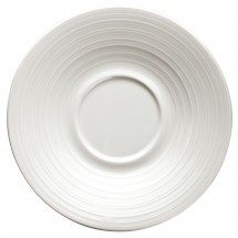 Winco WDP022-112 Ardesia Zendo Porcelain Bright White Saucer 6&quot;