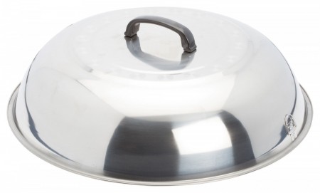 Winco WKCS-18 Stainless Steel Wok Cover 17-3/4"