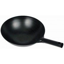 Winco WOK-34 Carbon Steel Japanese Wok with Integral Handle 14&quot;