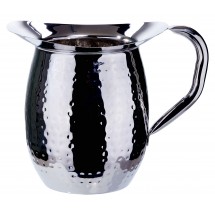 Winco WPB-2H Stainless Steel Hammered Bell Pitcher 2 Qt.