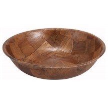 Winco WWB-14 Woven Wood Salad Bowl 14&quot;
