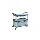 Rubbermaid Xtra 2-Shelf Gray Instrument Cart, 300-lb Capacity