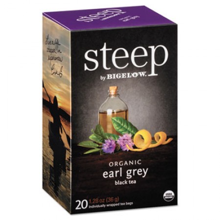 Bigelow Steep Tea, Earl Grey, 1.28 oz. Tea Bag, 20/Box